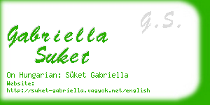 gabriella suket business card