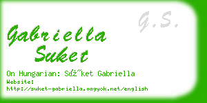 gabriella suket business card